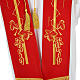 Clergy Stole with golden cross ear of wheat and grapes s7