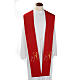 Liturgical stole with chalice and grapes embroidery s1