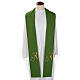 Religious stole with chalice and grapes embroidery s2