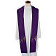 Religious stole with chalice and grapes embroidery s3
