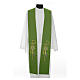 Clergy Stole in polyester with chalice, Eucharist, grapes and ear of wheat s2