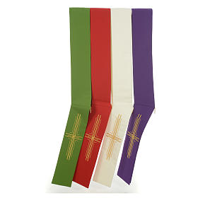 Priesterstolen: Diakon Stola aus Polyester Kreuz Priesterstolen: Diakon Stola aus Polyester Kreuz