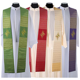 Priesterstola gezwirten Faden mit stilisiertem Kreuz