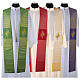 Clergy Stole in pure wool, stylized cross, double twisted yarn s1