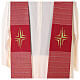 Clergy Stole in pure wool, stylized cross, double twisted yarn s3