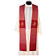 Clergy Stole in pure wool, stylized cross, double twisted yarn s5