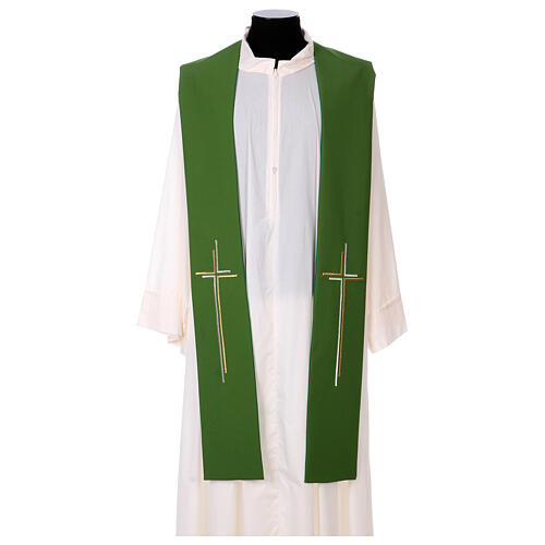 Priesterstola stilisierten Kreuz 100% Polyester 2