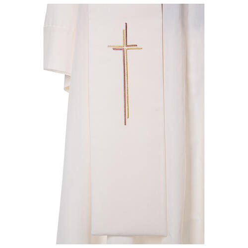 Priesterstola stilisierten Kreuz 100% Polyester 4