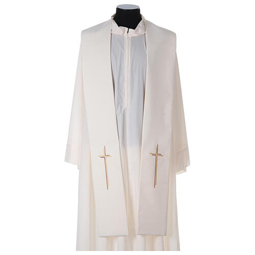 Priesterstola stilisierten Kreuz 100% Polyester 5