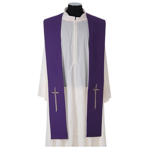 Priesterstola stilisierten Kreuz 100% Polyester 7