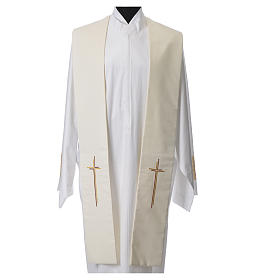 Étoles liturgiques: Étole croix stylisée 100% polyester