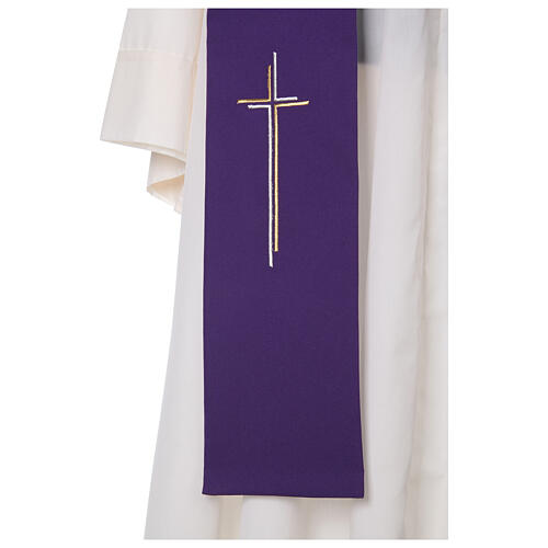 Clergy Stole stylized cross 100% polyester 6