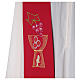 Stole in polyester with chalice and grapes embroidery s4