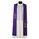 Stole in polyester with chalice and grapes embroidery s7