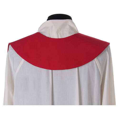 Priest Stole in polyester with chalice and grapes embroidery 8