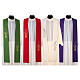Priest Stole in polyester with chalice and grapes embroidery s1