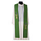 Priest Stole in polyester with chalice and grapes embroidery s3