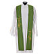 Liturgical Stole in polyester with stylised cross and lamp s6