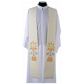 Étoles liturgiques: Étole 100% polyester pain colombes