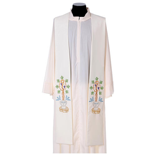 Stole in 100% polyester with baptismal font 3