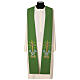 Stole in 100% polyester with baptismal font s1