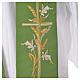 Stole in 100% polyester, stylised cross and ears of wheat s7