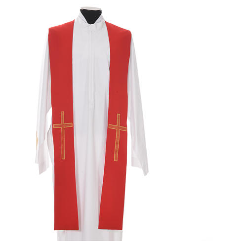 Stole in 100% polyester, crosses 5