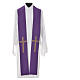 Stole in 100% polyester, crosses s3