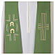 Stole in 100% polyester with cross, Alpha and Omega s4