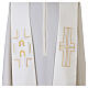 Stole in 100% polyester with cross, Alpha and Omega s6