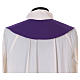Clergy Stole in 100% polyester with cross, Alpha and Omega s4