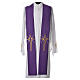 Stole in 100% polyester with cross and rays s2
