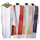 Clergy Stole in 100% pure Tasmanian wool, twisted yarn, stripes s2