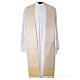 Clergy Stole in 100% pure Tasmanian wool, twisted yarn, stripes s4