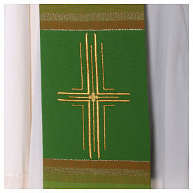 Stola Kreuz und Weizenähre aus Polyester