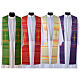 Clerical Stole in 100% pure Tasmanian wool, twisted yarn and embroidery s1