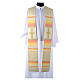 Clerical Stole in 100% pure Tasmanian wool, twisted yarn and embroidery s5