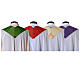 Clerical Stole in 100% pure Tasmanian wool, twisted yarn and embroidery s8