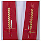 Stole in 100% polyester with ear of wheat embroidery s7
