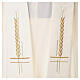 Stole in 100% polyester with ear of wheat embroidery s8