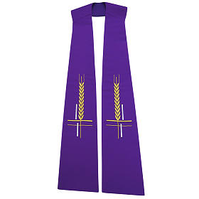 Estolas: Estola 100% poliéster cruces y espigas al centro