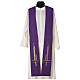 Clergy Stole in 100% polyester with ear of wheat embroidery s1