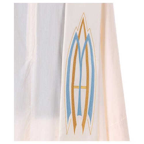 Clergy Stole in 100% polyester with Marian embroidery 4