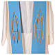 Clergy Stole in 100% polyester with Marian embroidery s2
