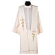 Stole in 100% polyester with cross and ear of wheat s5