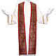 Clergy Stole in pure wool, embroidery in shantung silk, murano glass s1