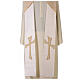 Clergy Stole in 100% pure shantung silk, with cross s2