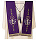 Gothic stole in polyester, embroidered s2