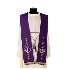 Gothic Priest Stole in polyester, embroidered