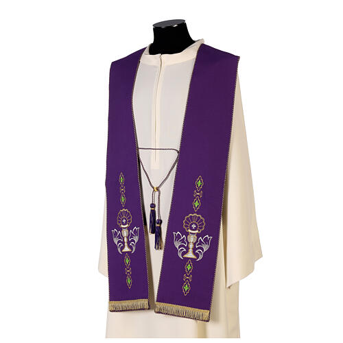 Gothic Priest Stole in polyester, embroidered 3
